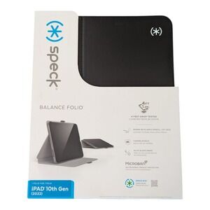 K9. Speck Balance Folio Case Apple iPad 10th Gen‎ (2022) - Black